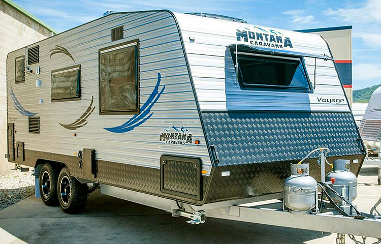 Montana Caravans Voyage FRP laminate