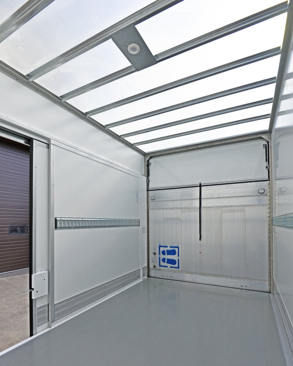 transparent roof truck body Decopan Commercial Vehicle FRP GRP laminates